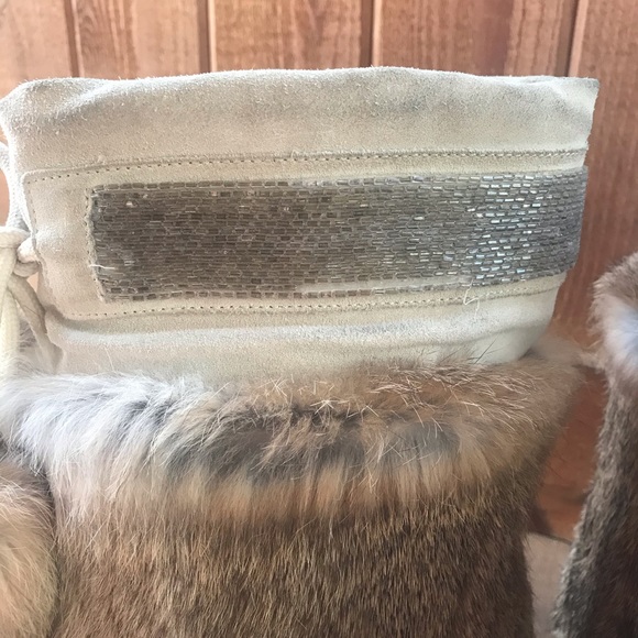 Coach Maryann Tan Rabbit Fur Boots - Picture 15 of 16